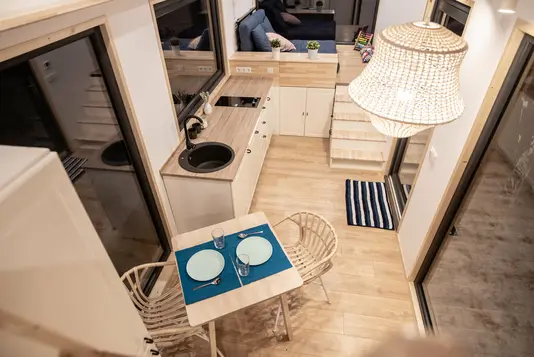 Tiny-House-bauen-33 Inneneinrichtung eines modernen Tiny Houses