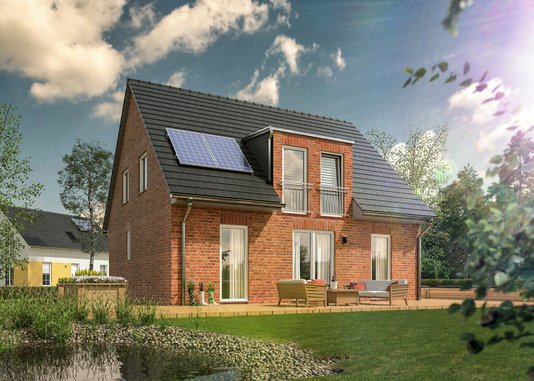 Flair 134 mit Klinker und Garten